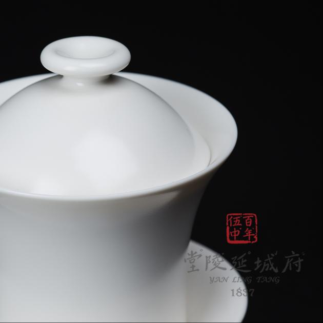 現代汝窯月白蓋碗杯 1