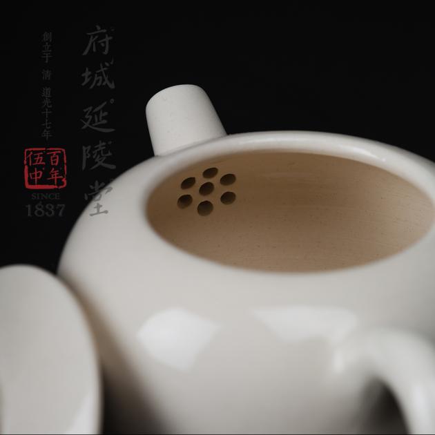 平輪珠壺│甜白釉圓 3