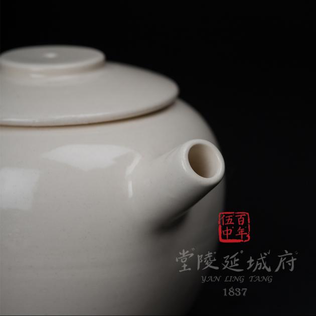 平輪珠壺│甜白釉圓 2