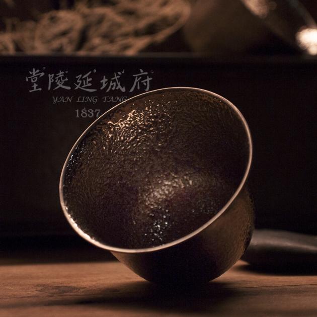 24K白金釉錘目紋薄胎玉蘭杯 2