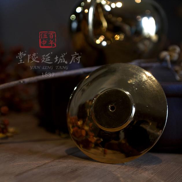 平輪珠壺│24K亮金釉 3