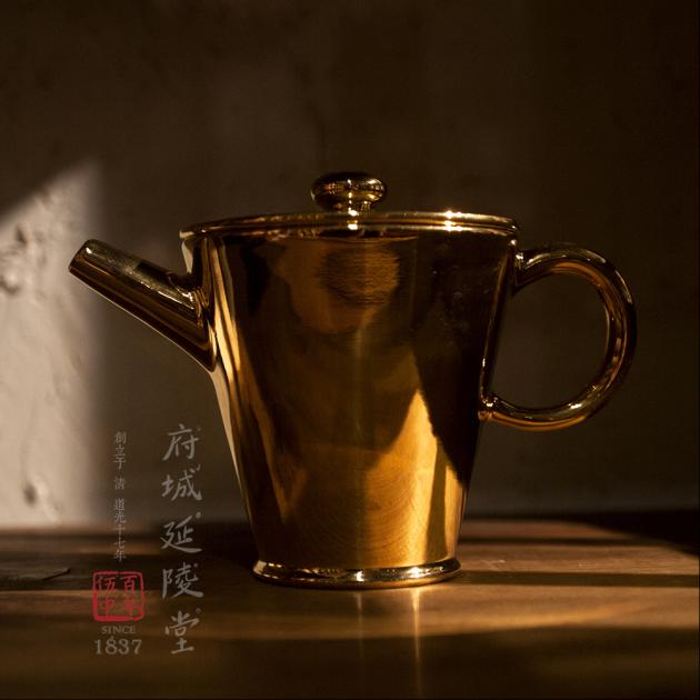 具輪珠壺│24K純金釉笠 1