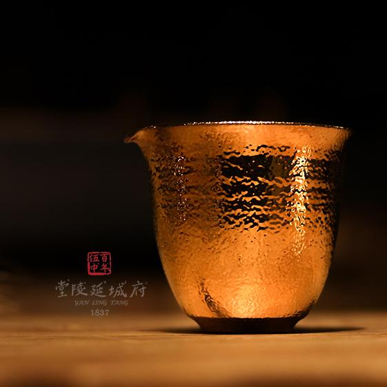 24K金釉錘目紋公道杯 1