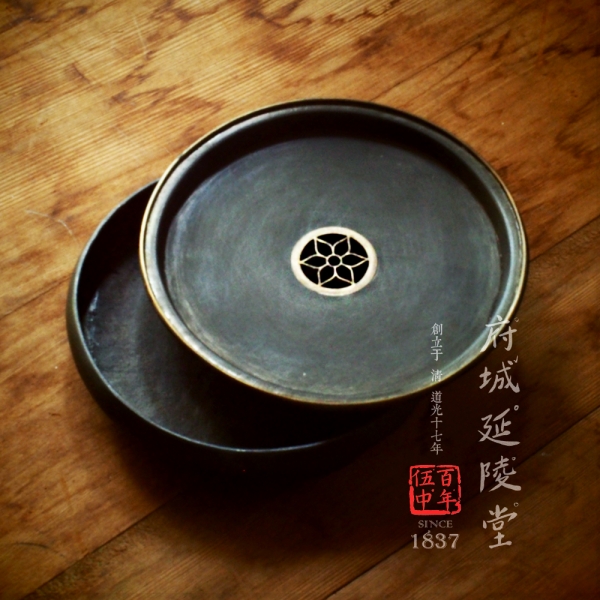 古悦-翡翠银壶 手工錫點銅壺承 經典潮州工夫茶圓型壺承 葵花紋水口 日用經典茶器