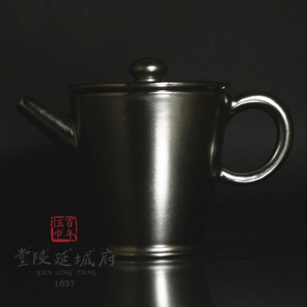 具輪珠壺│24K純白金釉笠