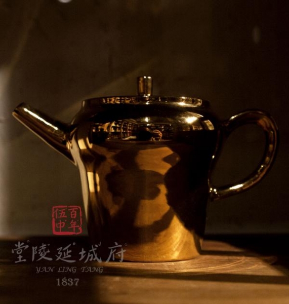 瓷壺│24K純金釉